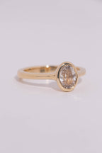 Champagne Sapphire Solitaire