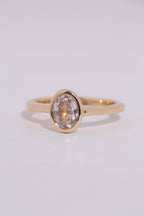 Champagne Sapphire Solitaire