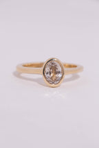 Champagne Sapphire Solitaire