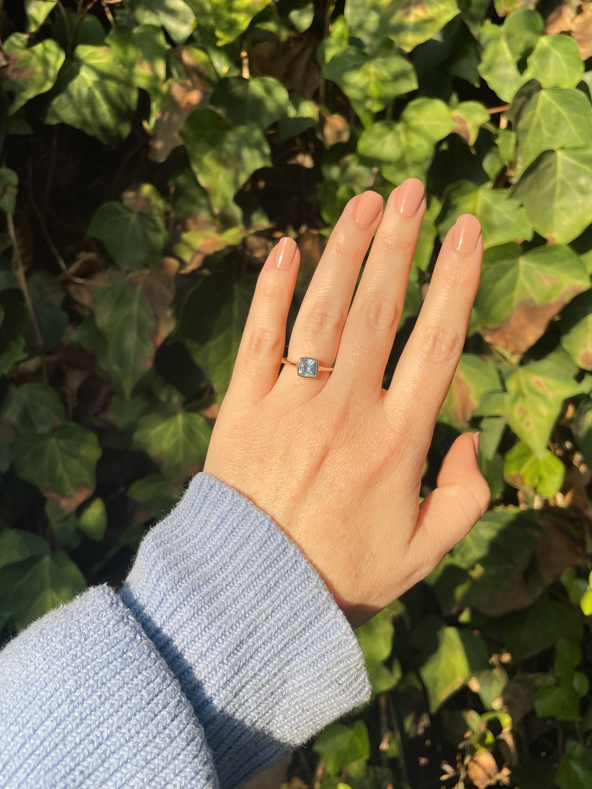 Cerulean Sapphire Solitaire