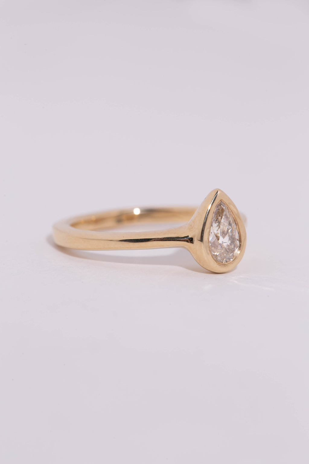 Pear Diamond Solitaire