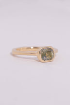 Olive Sapphire Solitaire