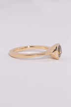 Olive Sapphire Solitaire