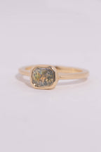 Olive Sapphire Solitaire