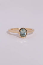 Seafoam Sapphire Solitaire