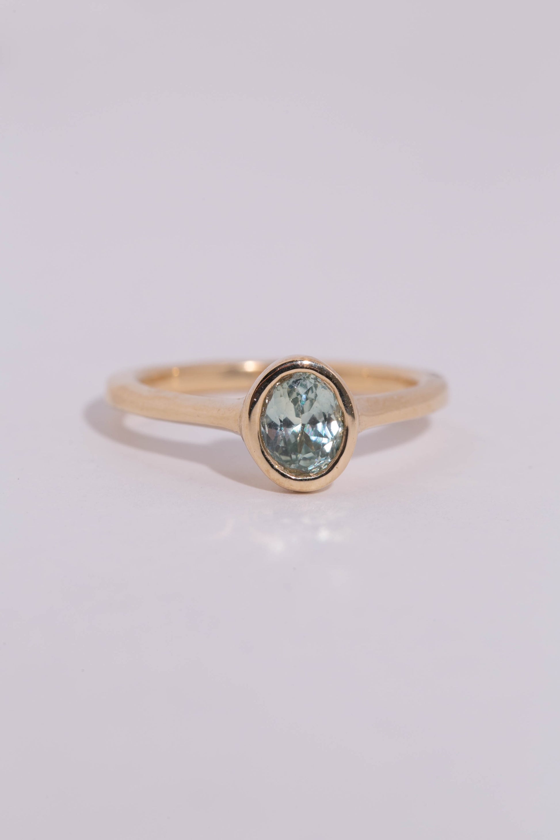 Seafoam Sapphire Solitaire