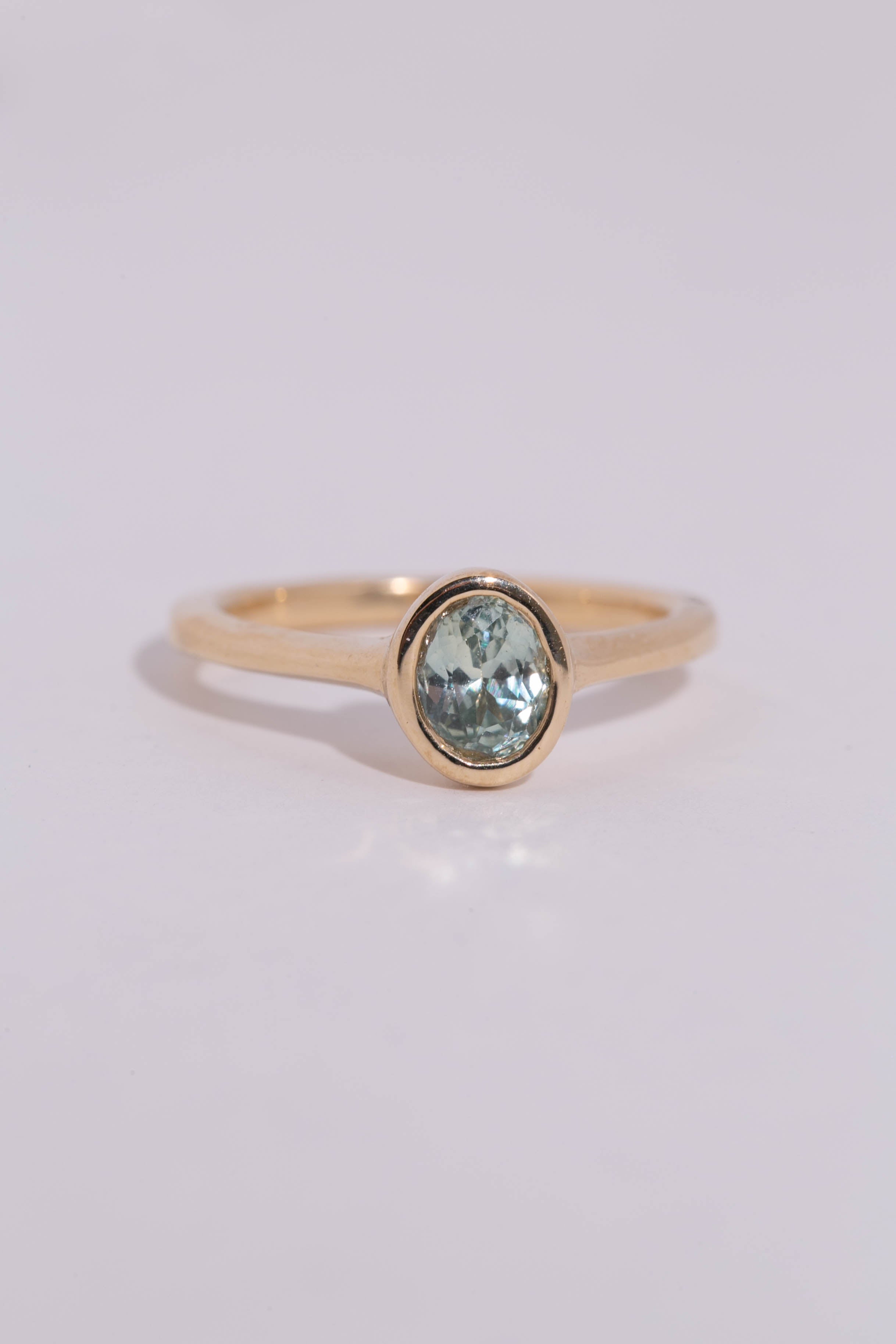 Seafoam Sapphire Solitaire