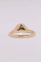 Halfmoon Sapphire Solitaire