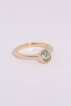 Seafoam Sapphire Solitaire