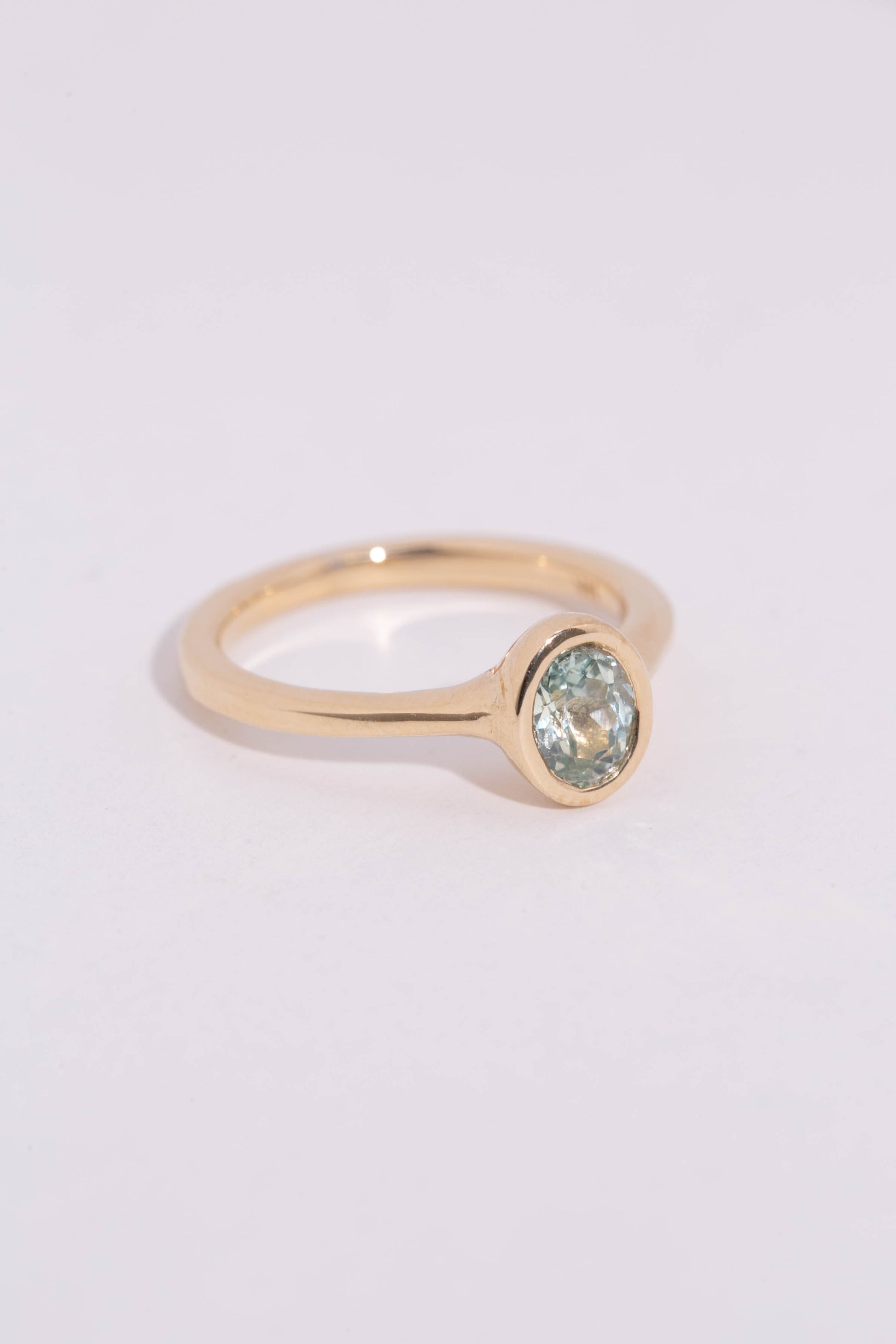 Seafoam Sapphire Solitaire