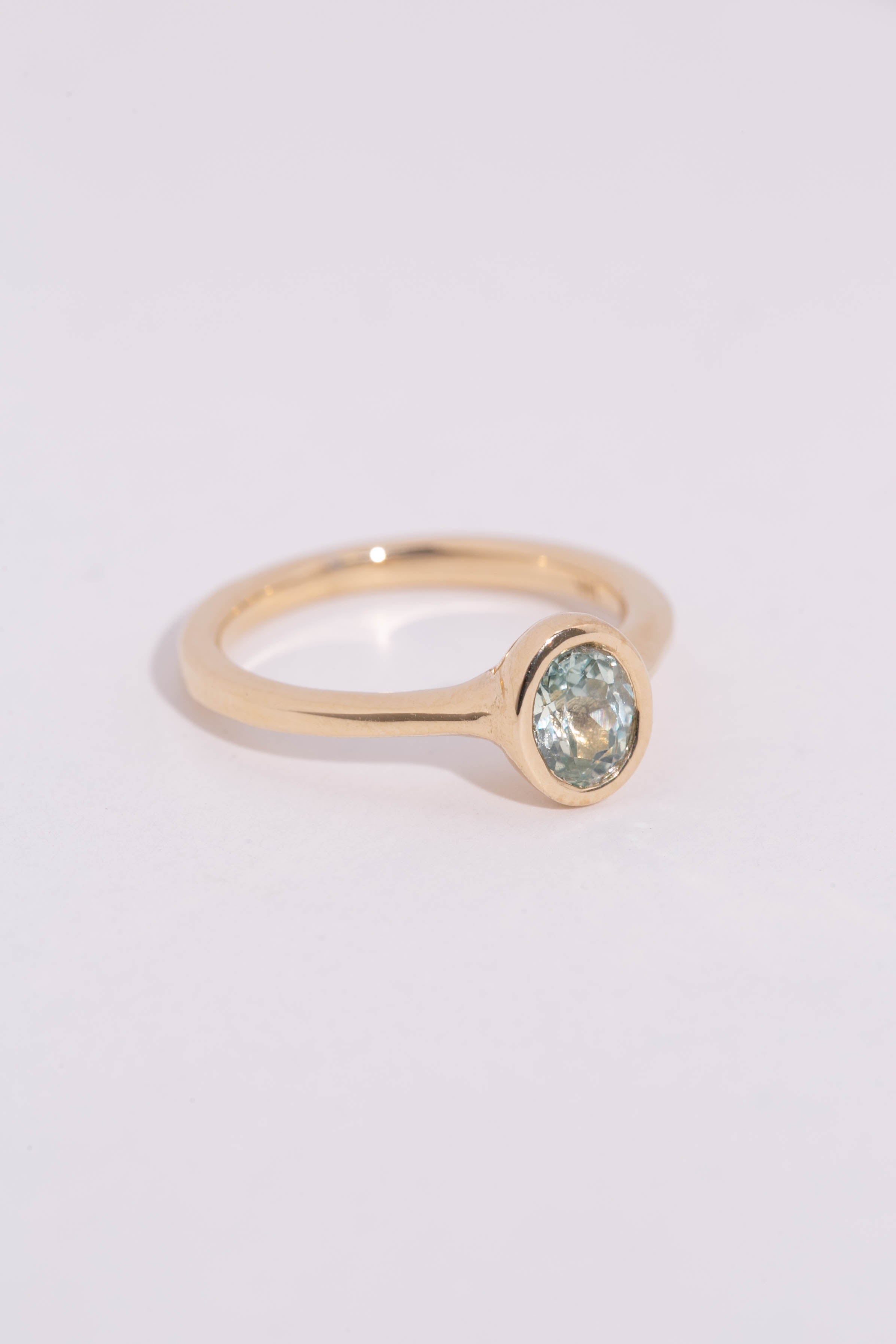 Seafoam Sapphire Solitaire