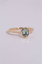 Seafoam Sapphire Solitaire