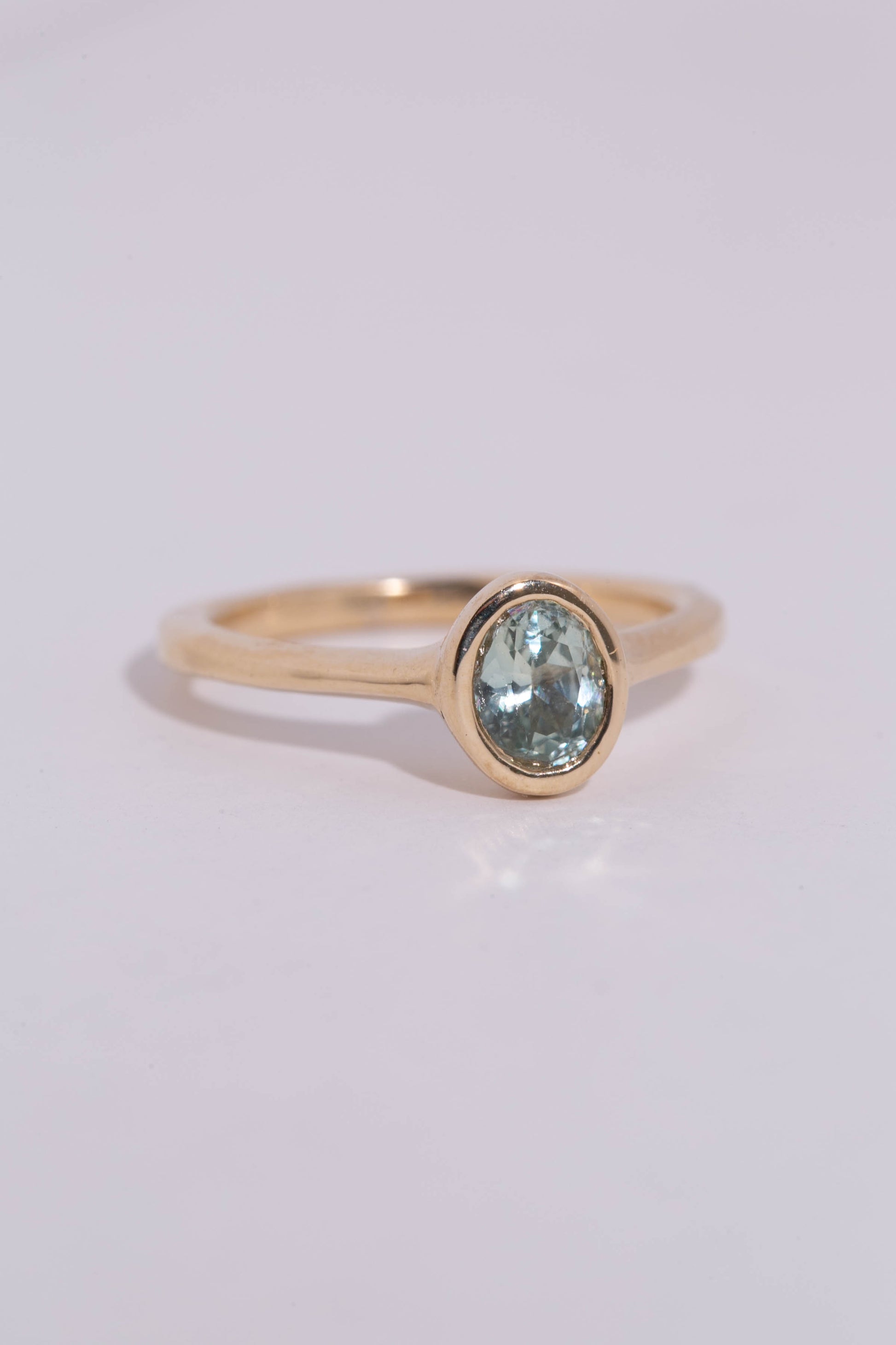 Seafoam Sapphire Solitaire