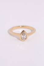 Pear Diamond Solitaire