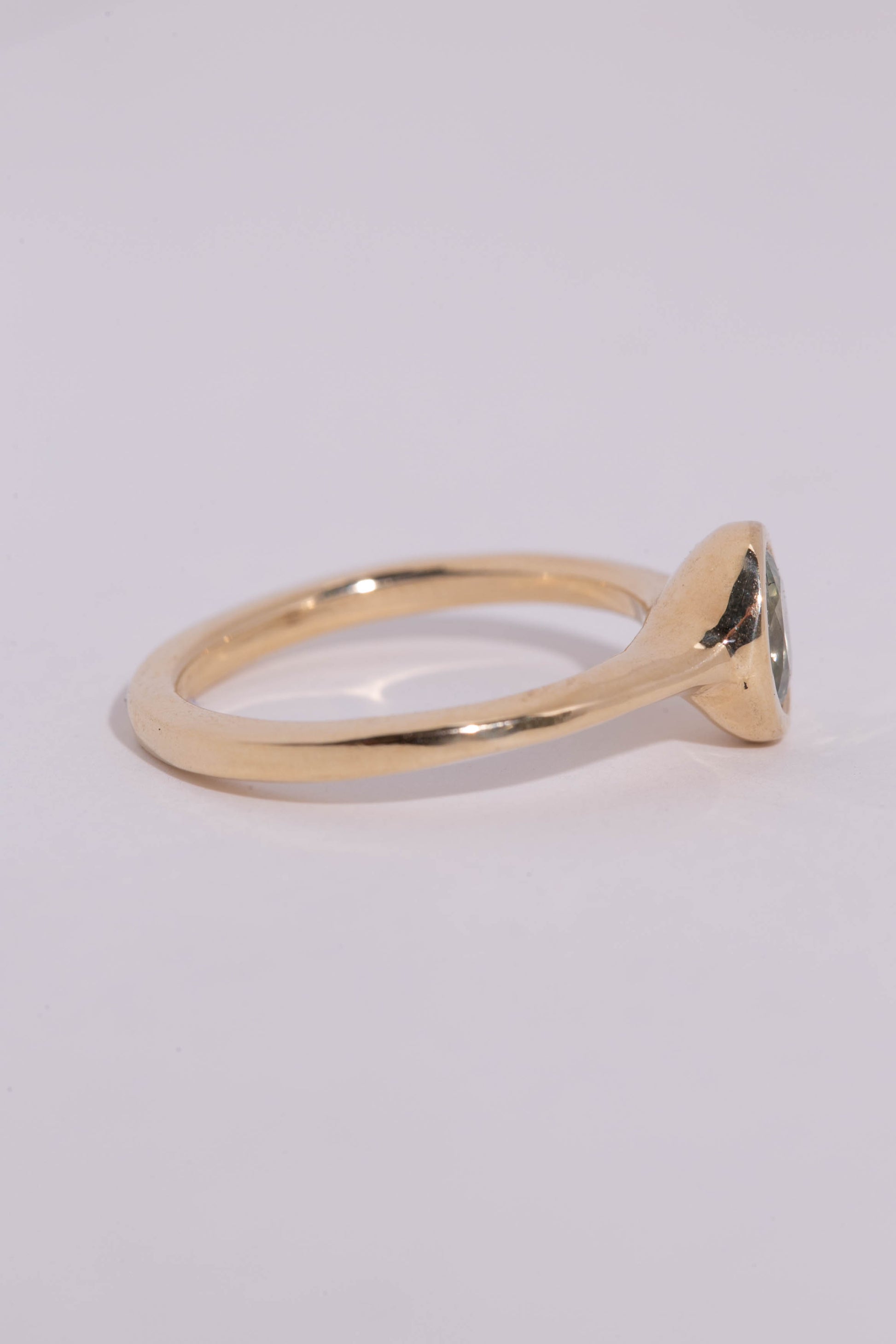 Seafoam Sapphire Solitaire