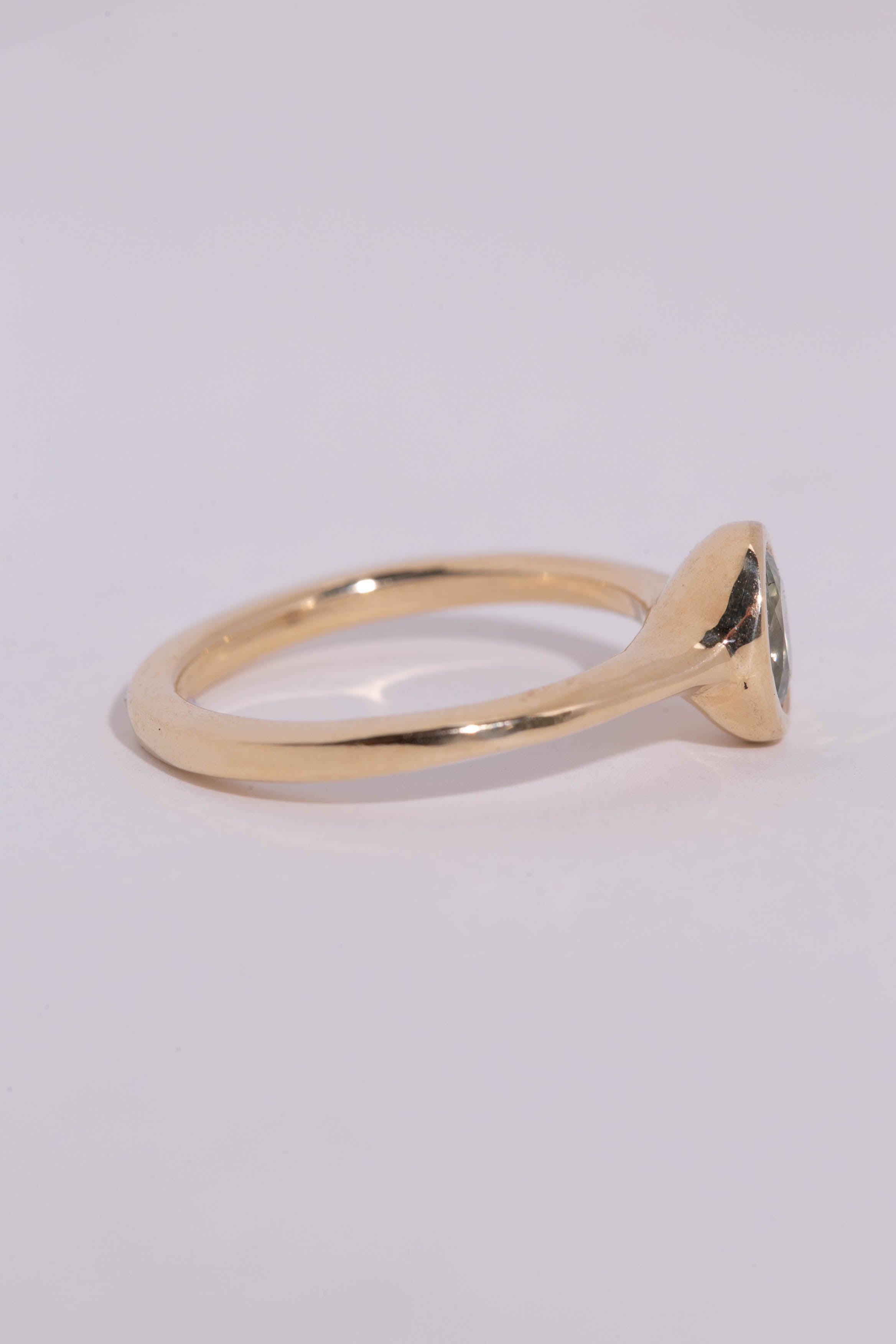 Seafoam Sapphire Solitaire
