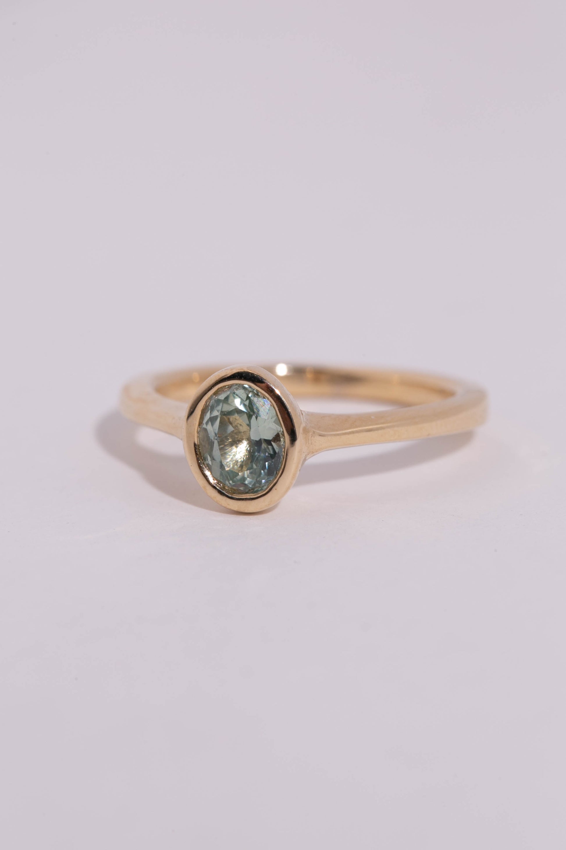 Seafoam Sapphire Solitaire