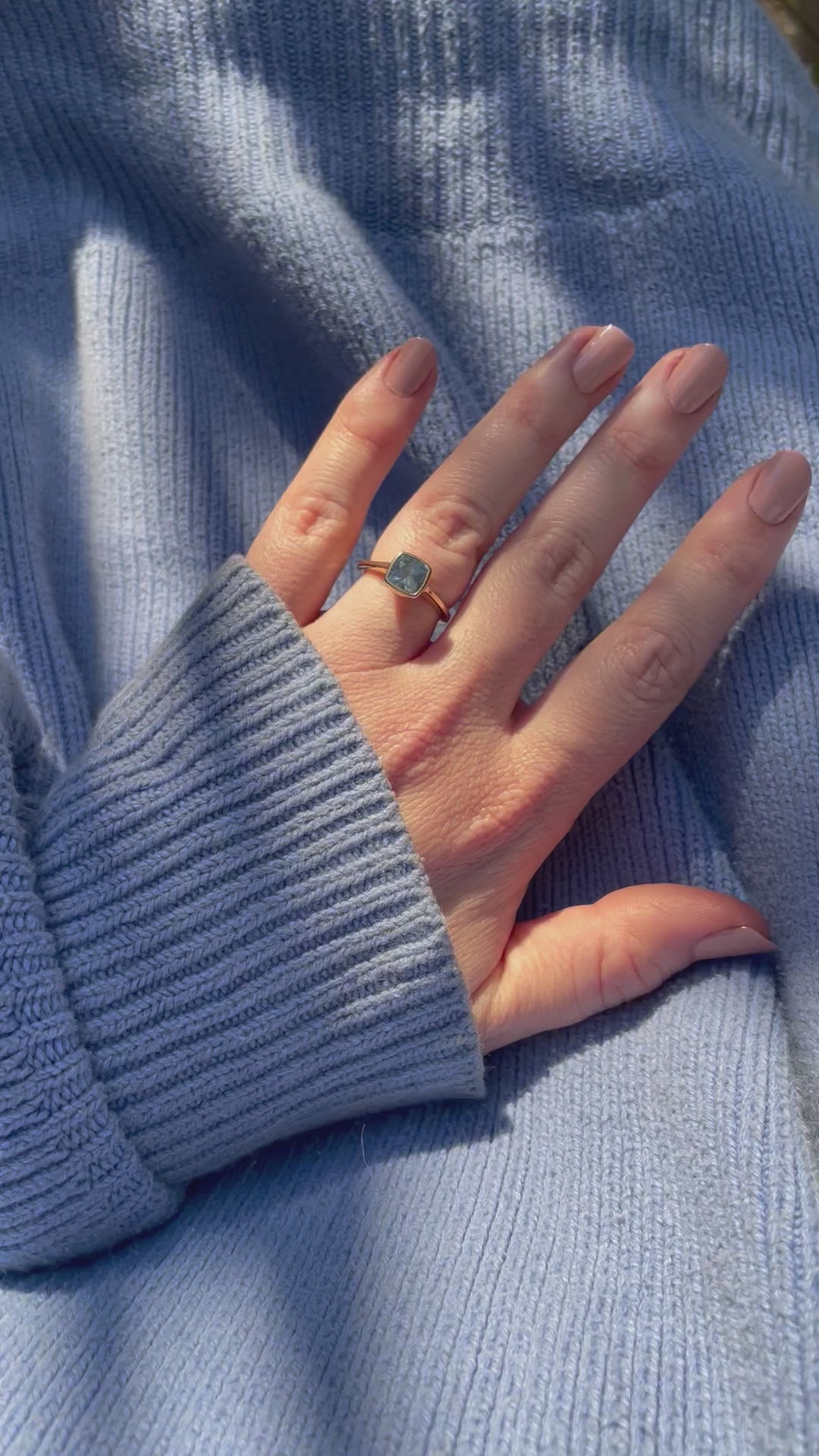 Cerulean Sapphire Solitaire