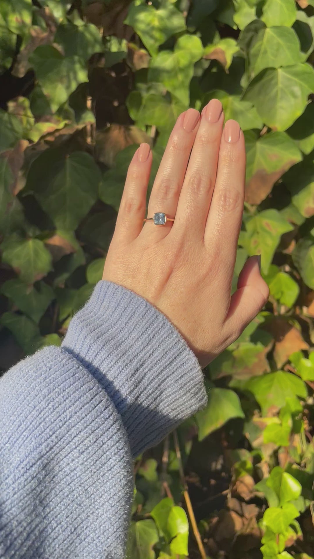 Cerulean Sapphire Solitaire